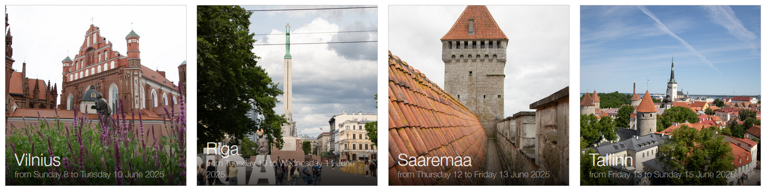 The Baltics and a new way to travel (for me)